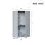 Garde-robe de coin Polygon, gris-803842506