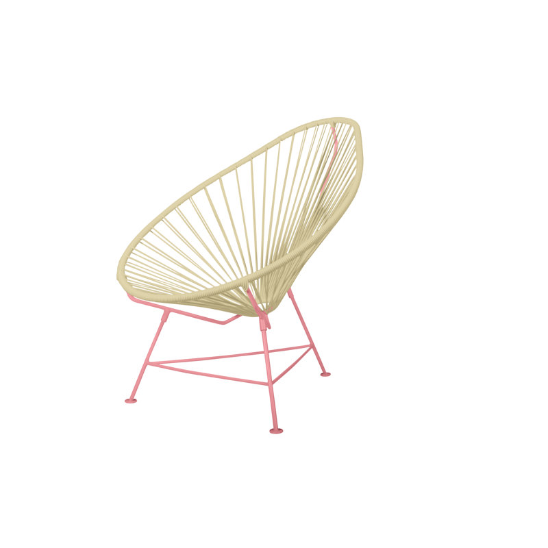 Chaise de jardin, Ivoire / Corail