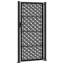 Porte de jardin vidaXL noire en forme de croix 105 x 106 cm-113055261-113055263