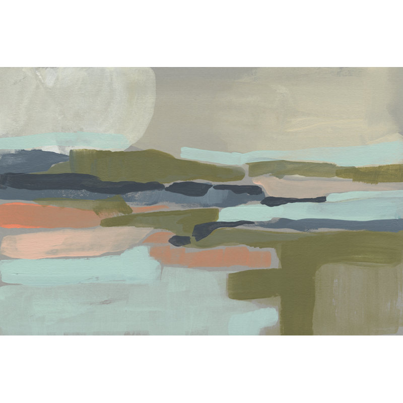 Pastel Plane II by Jennifer Goldberger - Painting, 20 cm H x 30 cm W, Wrapped Canvas