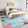 Gingham Shag Area Rug