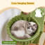 Arbre à chat 69 po pour 2-3 grands chats, tour à chat multi-niveaux avec condos, hamac et planche à gratter intégrée pour une escalade sans couture, vert-1352773954