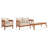 Stefanus 4 Piece Patio Conversation Set