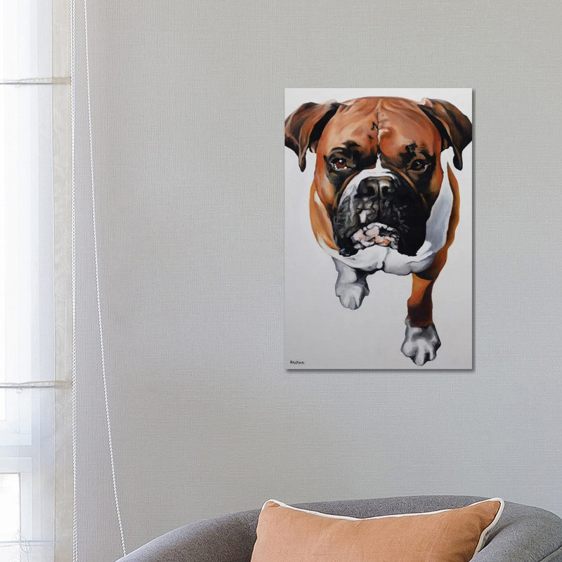 Boxer by Clara Bastian - Wrapped Canvas Print, 66.04 cm H x 45.72 cm W x 3.175 cm D