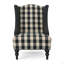 Fauteuil club haut dossier en tissu TODDman