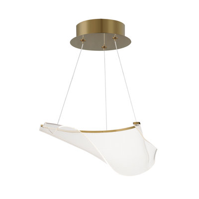 Luminaire suspendu 1 lumière DEL Rosamund