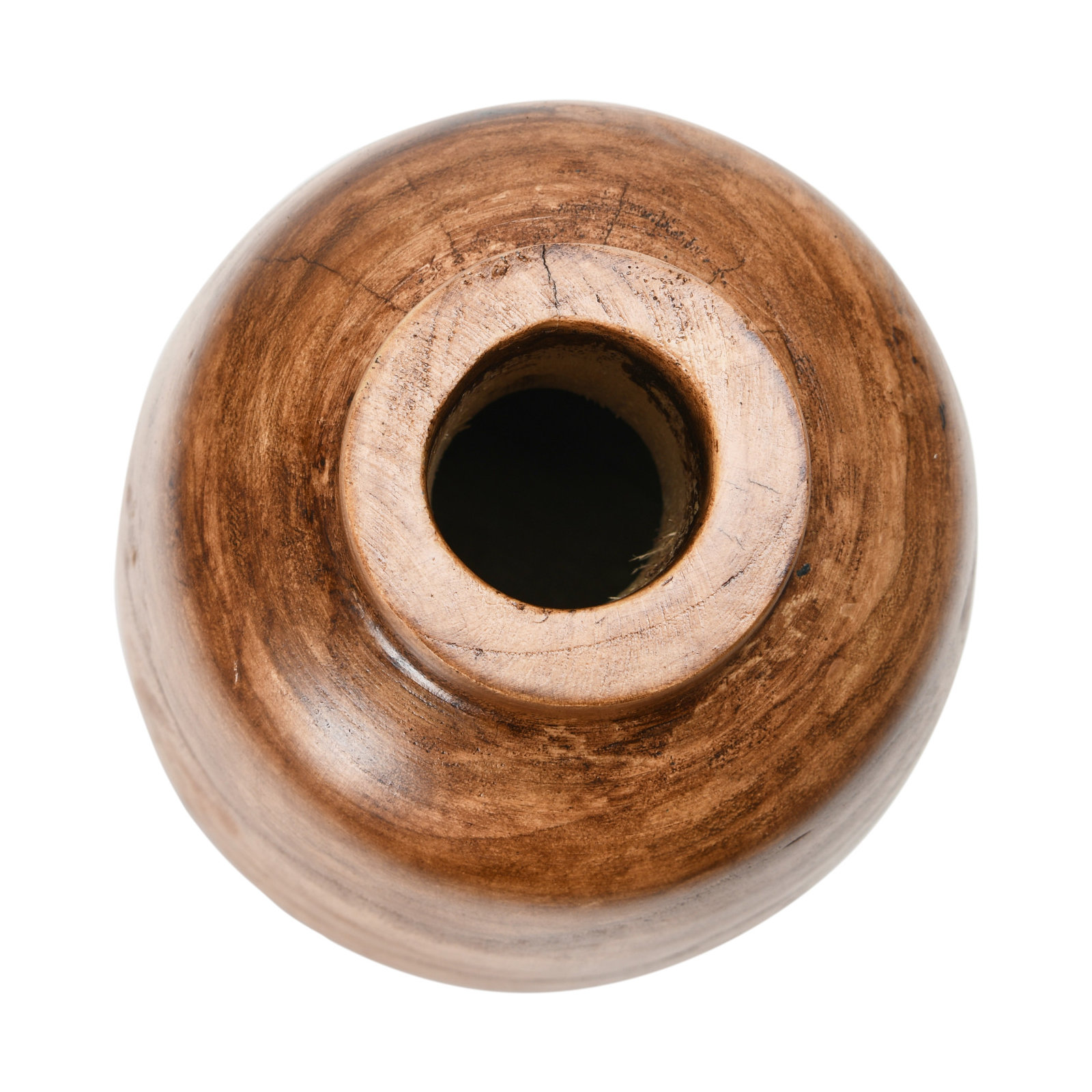 Mylo Brown 14.375'' Wood Table Vase