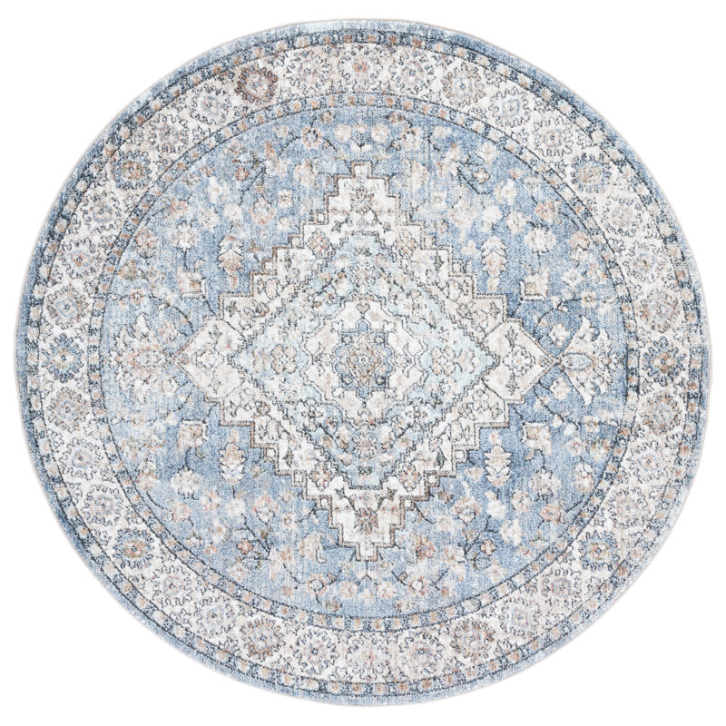 Jacomine Performance Oriental Rug, Round 5'3"