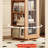 Italian Style Rotating Solid Wood Bookcase-112586515