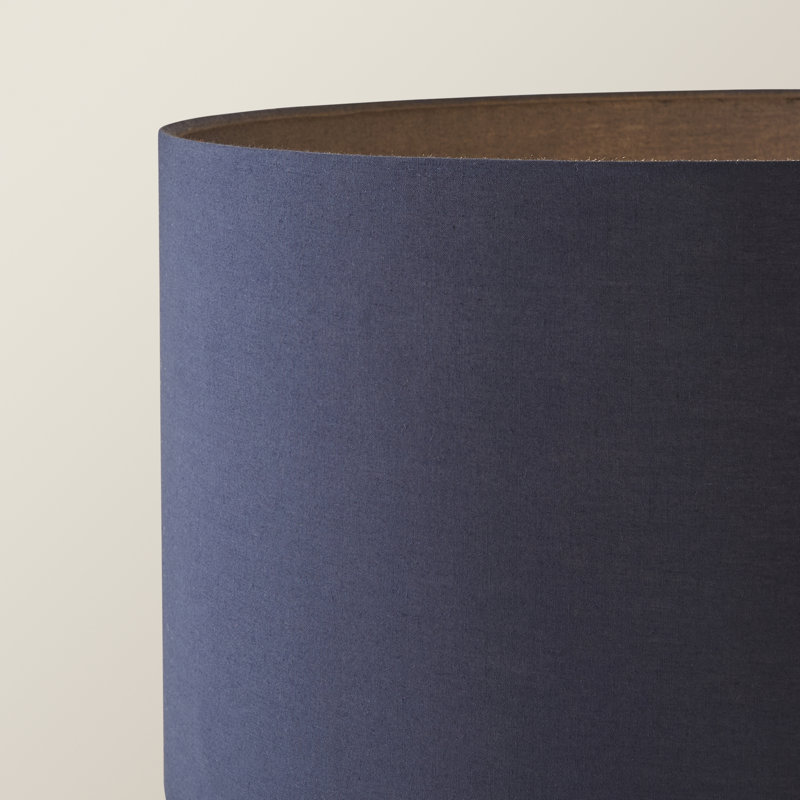Randalia 145cm Traditional Floor Lamp, Navy, Chrome 