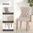 Albrah Tufted Faux Leather Wing Back Dining Chair-87952354