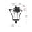 Belgrade Outdoor Wall sconce in Black-1355592050