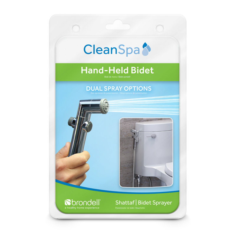 Chrome Handheld Bidet with Dual Spray Options