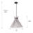 Riya 1 - Light Matte Black Pendant