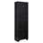 72.4" Black Tall Storage Cabinet W/ 8 Doors, 4 Shelves, MDF