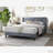 Velvet Upholstered Queen Size Bed-184479521