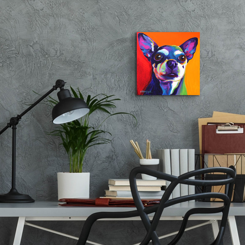 "Chihuahua - Dolce" par Dawg Painter, H 12 po x l 12 po x P 0,13 po