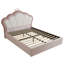 Pink Velvet Hydraulic Storage Bed-1717190029