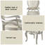Chaise avec accoudoirs ACME (ensemble de 2), finition tissu et champagne