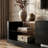 89'' W 2-Drawer Sleek TV Stand Media Console With Ambient Lighting And 2-Tier Tempered Glass-2093118889