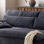 Canapé-lit en chenille bleu foncé Loveseat-489995988