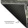 Premium Machine Washable Prisco Black Rug