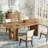 Dining Table with Storage Shelves