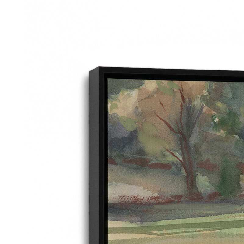 «Grazing Cows» par Stephen Calcasola, reproduction d'art sur toile, H 24 po x l 32 po, Noir