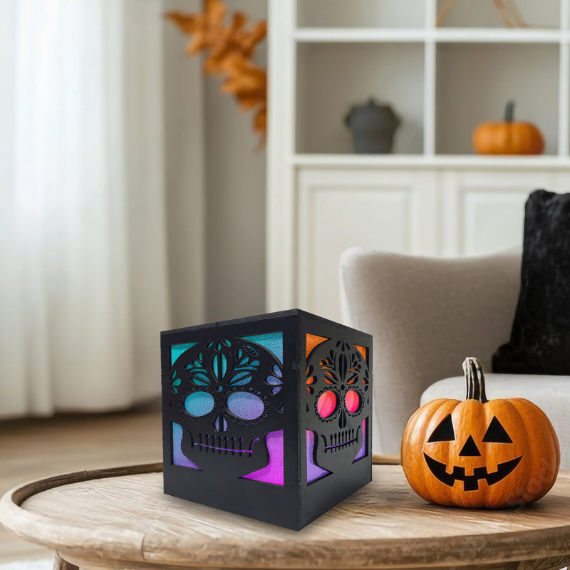 Battery Operated Colour Changing Sugar Skull Box
