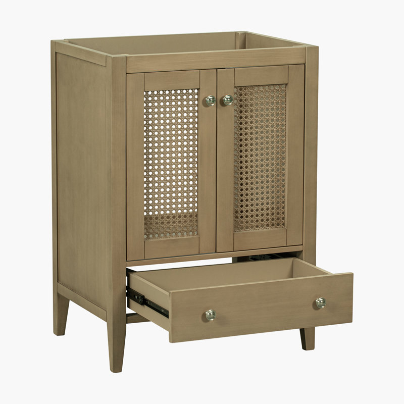 23.6" Single Bathroom Vanity Base Only in Natural