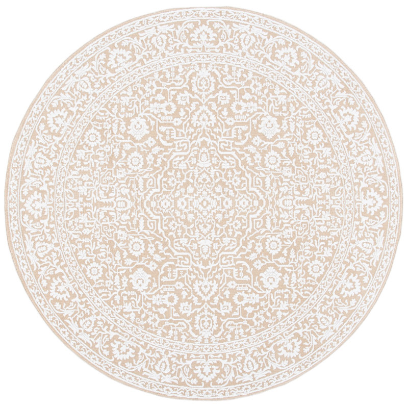 Wulfsige Performance Oriental Rug, Round 5'