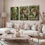 «Wild Leopard Nature Goddess Harmony», reproduction d'art sur toile tendue sur toile, ensemble de 3-138112779