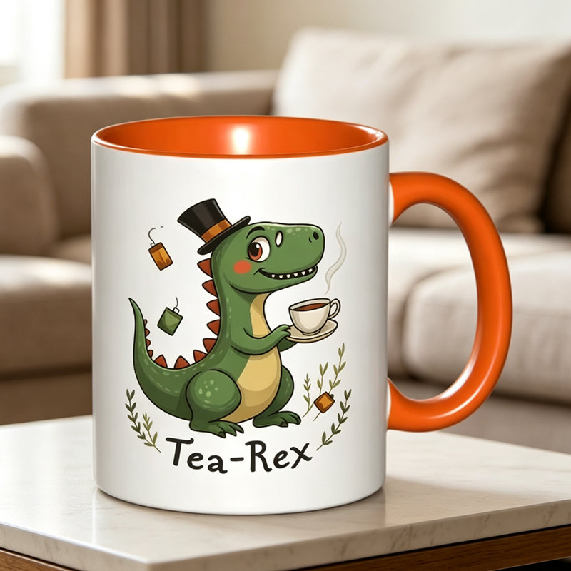 Ceramic Coffee Mug, Orange
