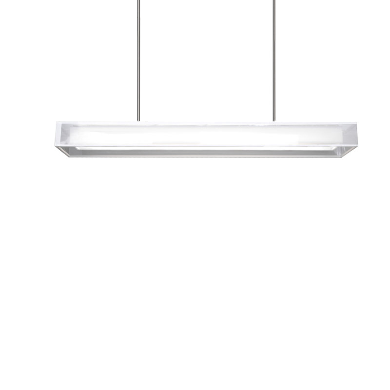 Luminaire suspendu Covina, Blanc, H 46,75 po x l 48 po x P 9,63 po