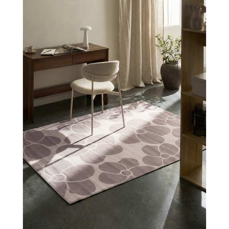 Floral Area Rug, Rectangle 140 x 200 cm