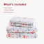Ensembles de draps et de draps en coton confortables, flanelle multicolore pour la maison