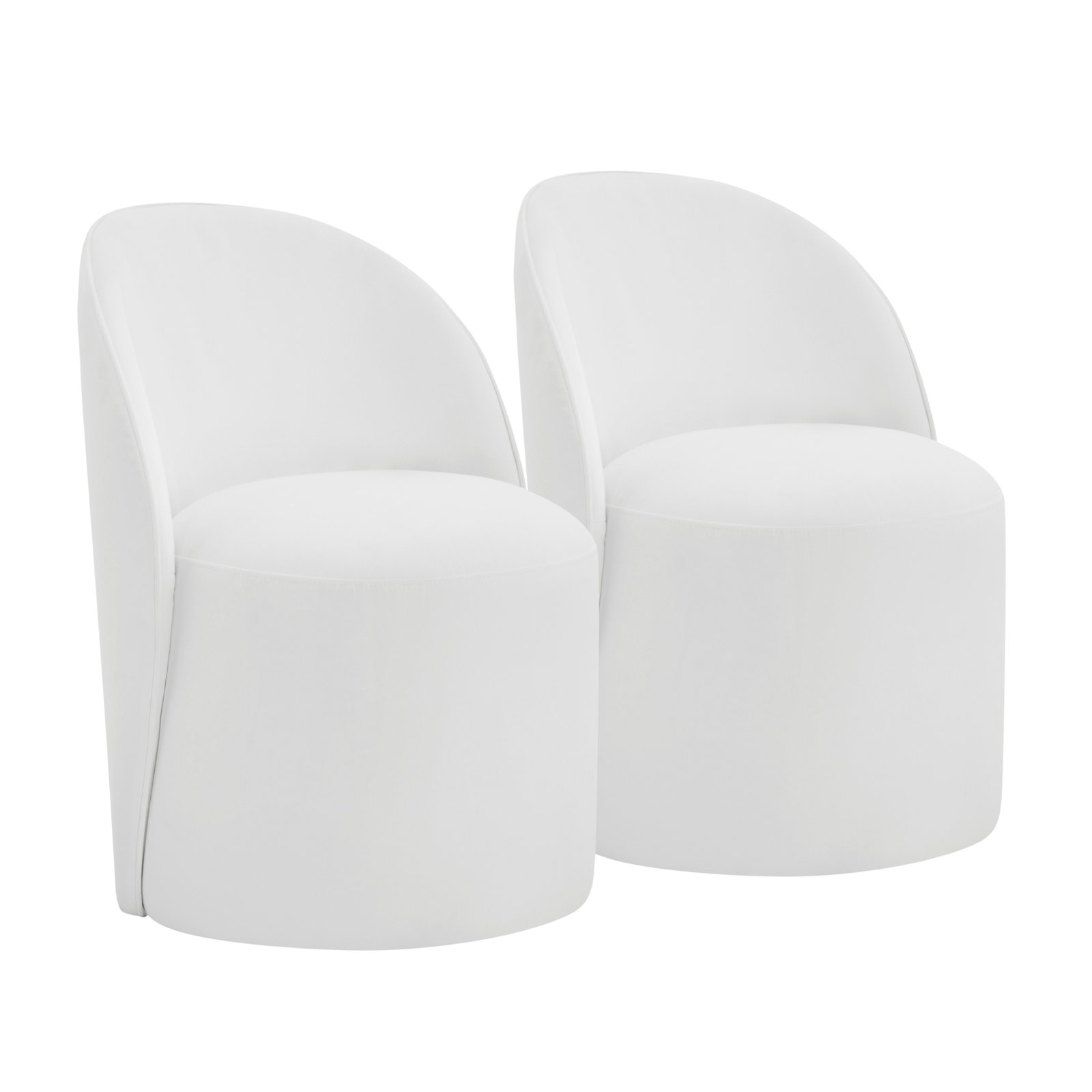 Lola Pine Dining Chair, White