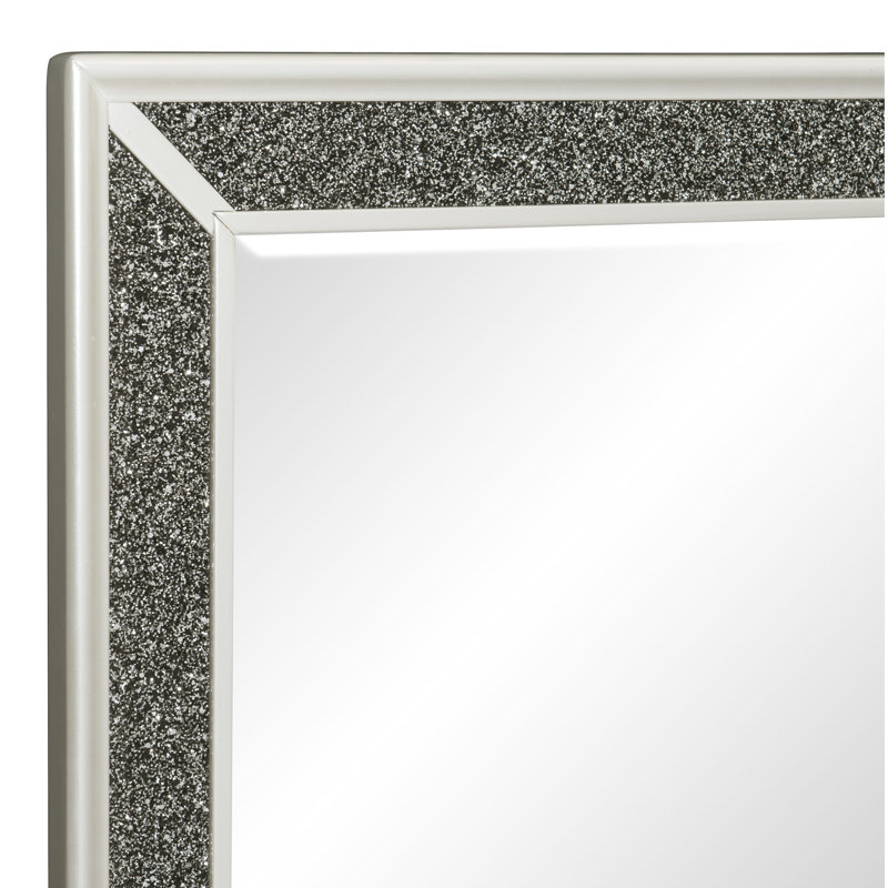 Commode 9 tiroirs avec miroir Margolf, Blanc