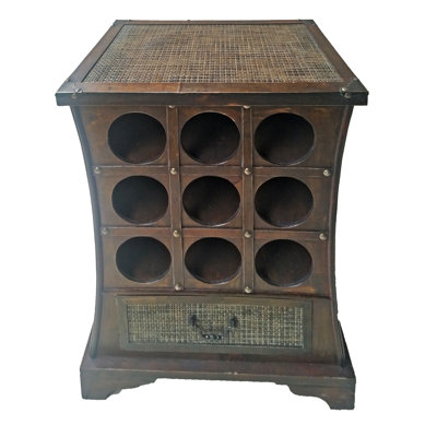 Christa Floor Wine Bottle Rack in Brown