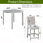 5 Piece Counter Height Table Set, Wooden Kitchen Table Set With Square Table And 4 Upholstered Chairs, Counter Height Dining Table With Crystal Decoration And Chair Set-956125642-956125637