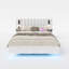 5ft Upholstered Bed With Headboard And 2 Lamps-2049039276-1956149441