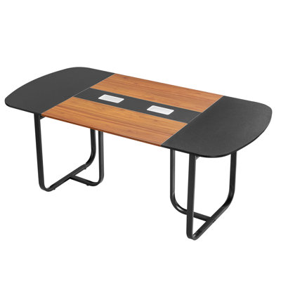 180.01 cm Steel Oval Conference Table