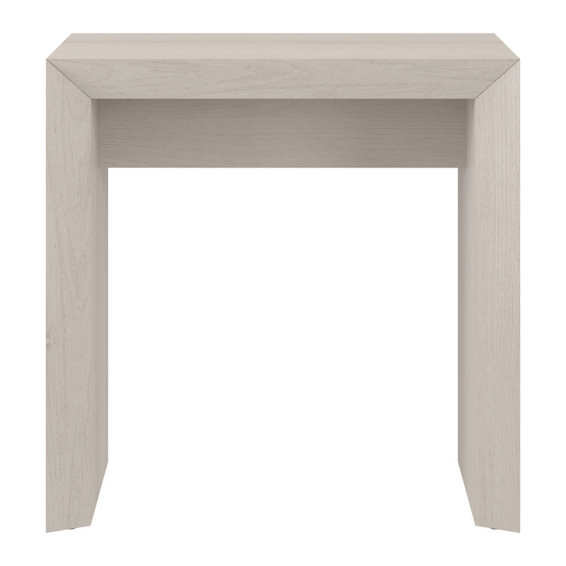 Oswin End Table, Alder White
