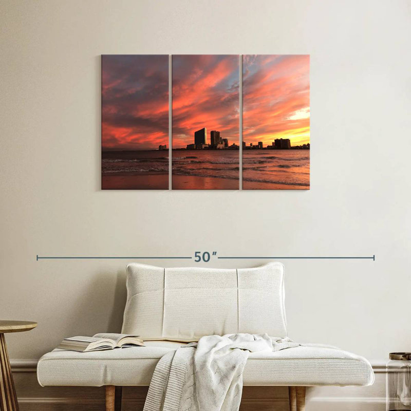 Gillard Brigantine Beach Sunset, 24" H x 38" W