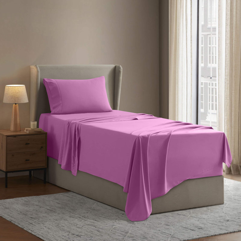 Luxury Collection Classic Smooth Thread Sheet Set, Sakura Blossom, Twin XL
