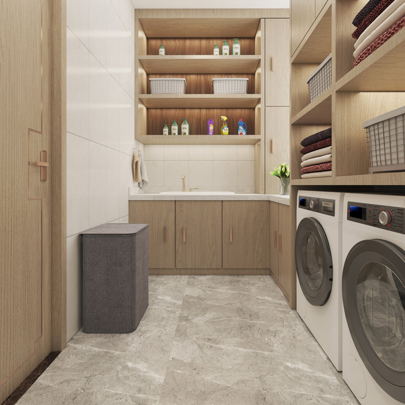 Laundry Hamper And Waste Basket Set