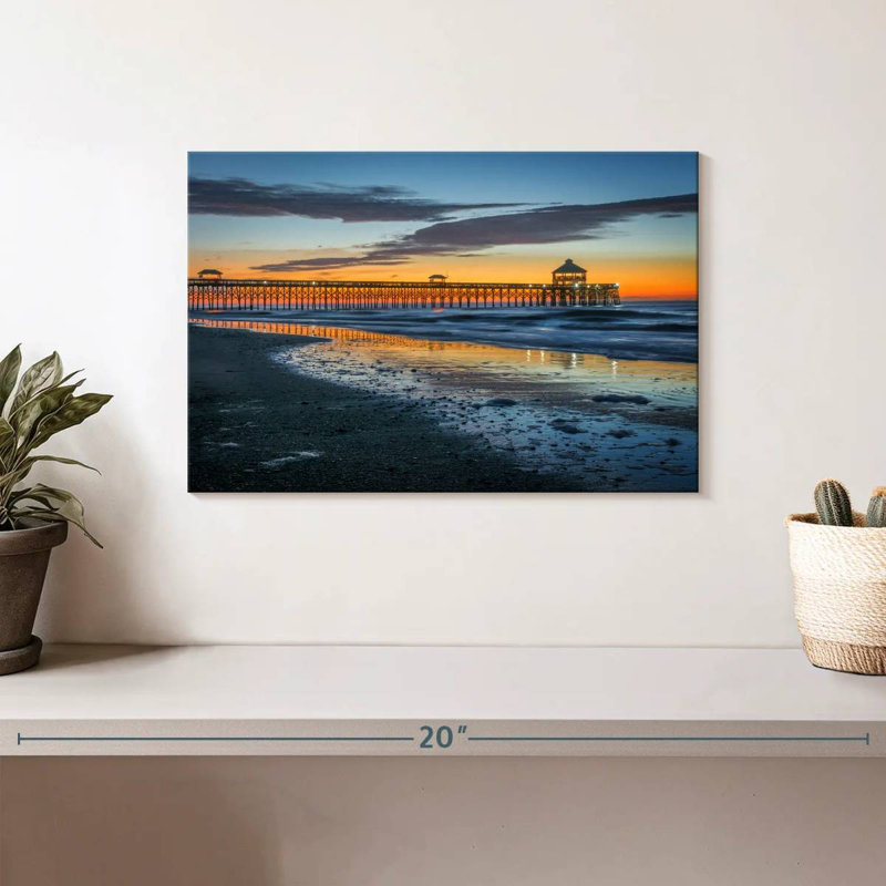 Sunrise at folly dock Aletra, H 8 po x l 12 po