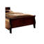 Lit double en bois massif cerisier pour chambre à coucher Grace