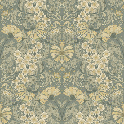 Francia Modern Floral Wallpaper