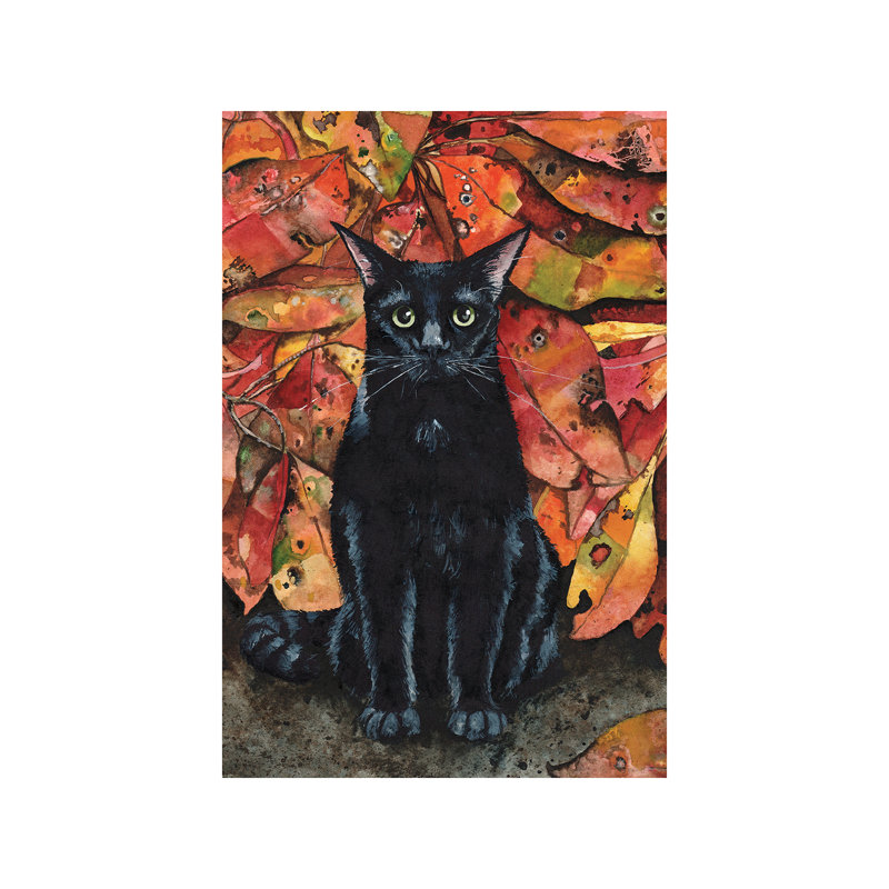 Ailurophobia by Maggie Vandewalle - Wrapped Canvas Painting, 101.6 cm H x 66.04 cm W x 1.91 cm D